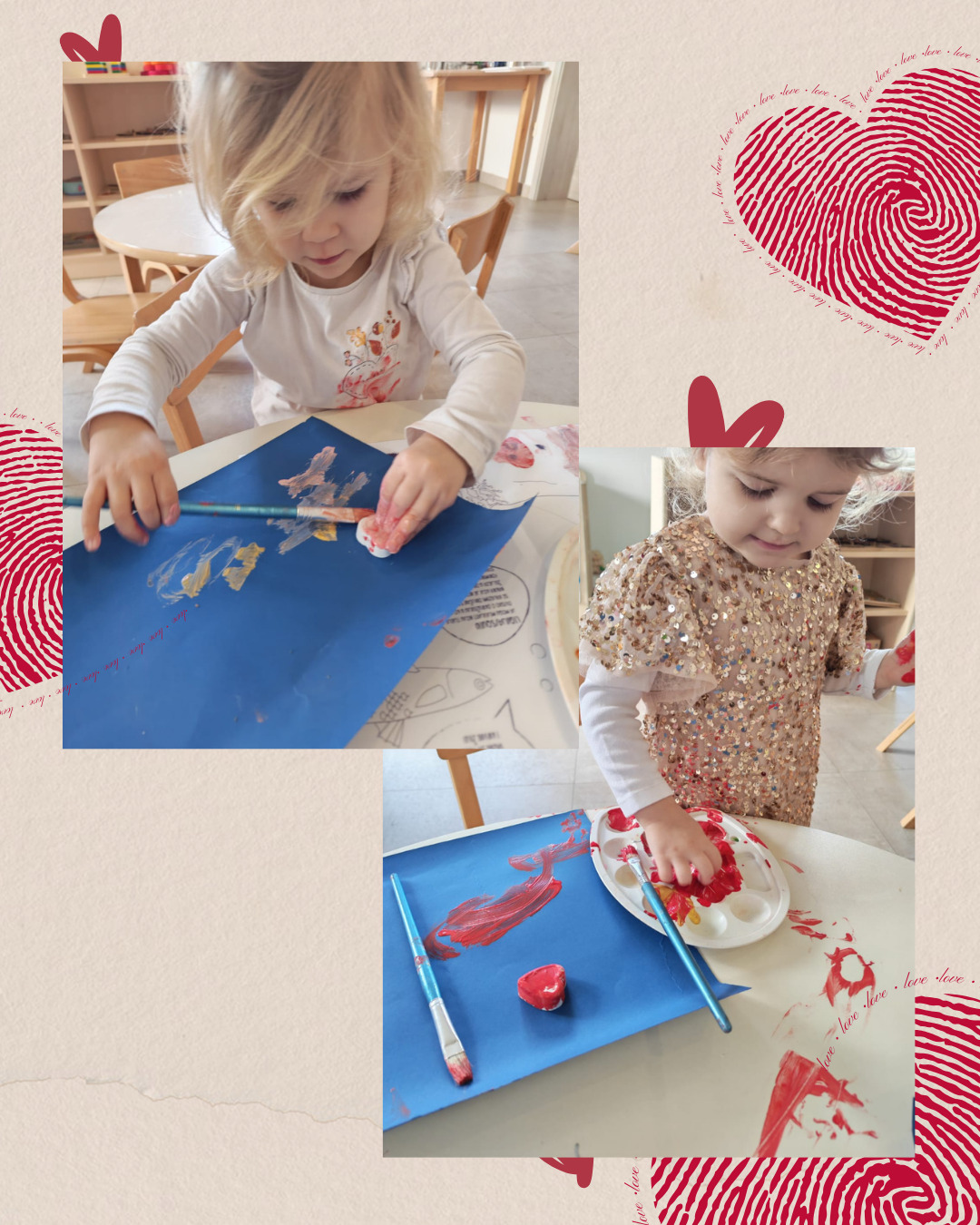 Bojanje srca od gipsa